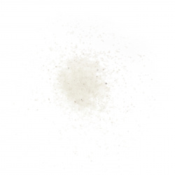 Стъклен пясък за декорация 0.2 мм 200 микрона цвят бял ~410 грама 