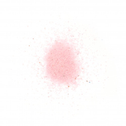 Стъклен пясък за декорация 0.2 мм 200 микрона цвят розов ~410 грама 