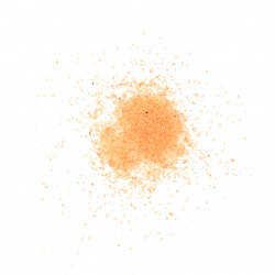 Стъклен пясък за декорация 0.2 мм 200 микрона цвят оранжев ~410 грама