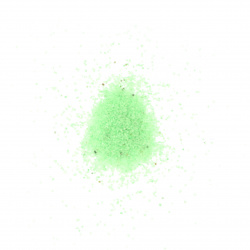 Стъклен пясък за декорация 0.2 мм 200 микрона цвят зелен светъл ~410 грама 