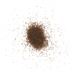 Стъклен пясък за декорация 0.2 мм 200 микрона цвят кафяв ~410 грама 