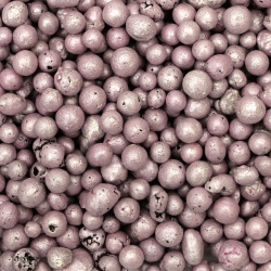 Глинени перли за декорация 4~8 мм цвят розов -200 мл ~100 грама