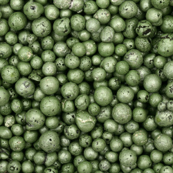 Green Pearl Clay Beads for Decoration, (4~8 mm) - 200 ml (~100 grams)