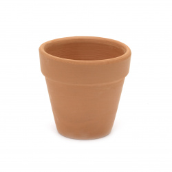 Small Ceramic Planter Pot, 4.5x4 cm, with Hole - 1 piece