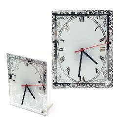 Glass Clock for Sublimation Printing  17.7x23 cm