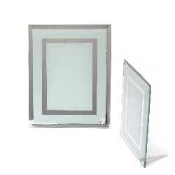 Рамка стъкло за сублимационен печат 17.5x22.5 см за снимка 10.15x18 см с огледало