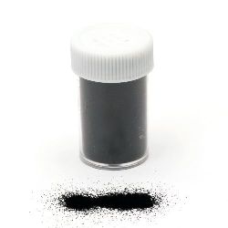 Embosing  Brodare pulbere într-un borcan / sare de culoare fina negru -10 ~ 11 grame