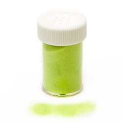 Embosing pulbere într-un borcan /de culoare verde -10 ~ 11 grame