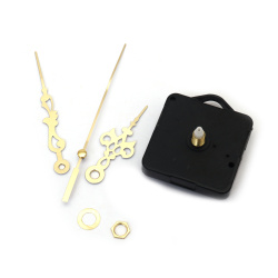 Часовников механизъм 55x55x16 мм стрелки винтидж 65 мм 92 мм 120 мм цвят злато захранване АА1.5 V (батерия)