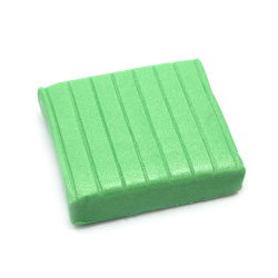Πολυμερικός πηλός πράσινο περλέ - 50 γραμμάρια