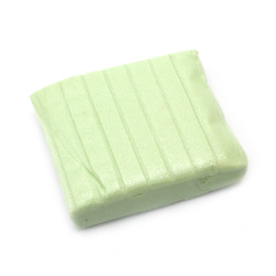 Polymer clay color pearl green light - 50 grams