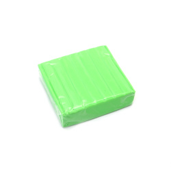 Polymer Clay, Fluorescent Light Green - 50 grams