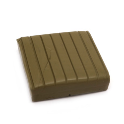Polymer clay neon green-brown - 50 grams