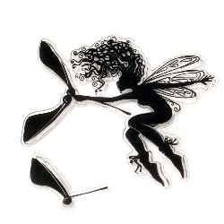 Clear Stamp 10x10 cm fairy flying