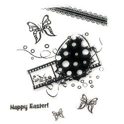 Clear Stamp 15x18 cm Happy Easter
