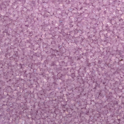 Glow-in-the-Dark Glass Chips for Decoration Without Hole, Purple Rainbow Color, 1~1.5 mm - 50 grams