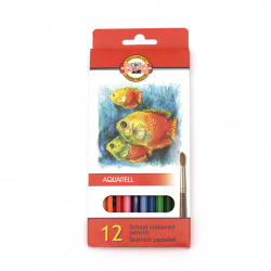 Акварелни цветни моливи KOH-I-NOOR -12 цвята