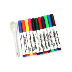 Set of Magical Water Ink Pens with Spoon - 11 Colors