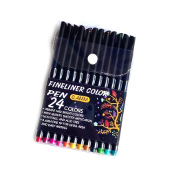 Set of Colored Fineliners 0.4 mm - 24 Colors