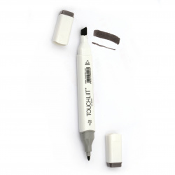 Double-headed color marker with alcohol ink for drawing and design WG6 - 1pc.