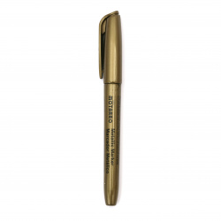 Перманентен маркер на водна основа 2.0 мм металик цвят злато