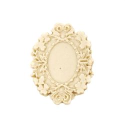 Not Available Online. You can also buy at EM ART stores and at +359 884 000 893 Vintage Ornament for Application / Oval Frame / 30x42 mm; No. 20 - 1 piece