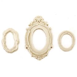 Stoc epuizat. Primeste notificare pe email cand produsul revine in stoc Element pentru decorarea cadrului decorativ oval de la 31x20 până la 65x39 mm -3 bucăți