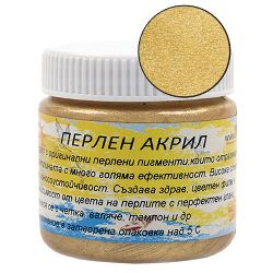 Pearl Effect Acrylic Paint, Gold 75 ml