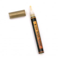 Acrylic Paint Marker, Permanent Water Resistant, Golden Color, 2-3mm, 1 piece