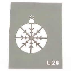 Șablon reutilizabil LORCA dimensiune imprimare 3,5x4 cm L26