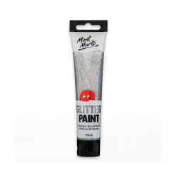 Brocade paint MM Glitter Paint 75ml. - Silver Hologram