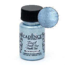 Acrylic Paint with  Metallic Effect CADENCE DORA 50 ml. - LIGHT BLUE 186