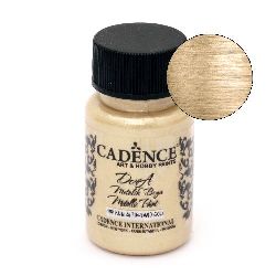 CADENCE DORA Ακρυλικό μεταλλικό χρώμα 50 ml. - SAND GOLD 198