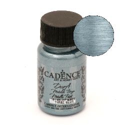 Acrylic metallic paint CADENCE DORA 50 ml. - TIDAL BLUE 181