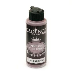Velvet powder CADENCE 120 ml. - BURGUNDY 348