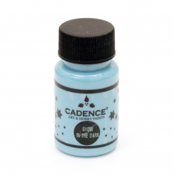 Acrylic paint glowing in the dark CADENCE 50 ml - BLUE 473