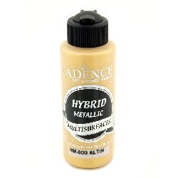 CADENCE HYBRID Ακρυλικό μεταλλικό χρώμα 120 ml - GOLD 800