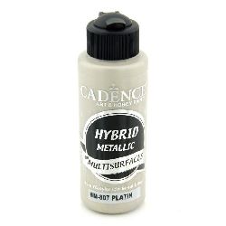CADENCE HYBRID Ακρυλικό μεταλλικό χρώμα 120 ml - PLATINIUM 807