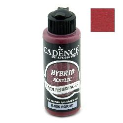 Acrylic Paint, Bordeaux Color, Cadence Hybrid, 120 ml
