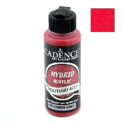 Acrylic Paint, Crimson Red Color, Cadence Hybrid, 120 ml