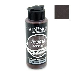 Acrylic Paint, Dark Brown Color, Cadence Hybrid, 120 ml