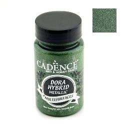 Acrylic metallic paint CADENCE DORA HYBRID 90 ml - GREEN 7135