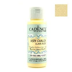 Stoc epuizat. Primeste notificare pe email cand produsul revine in stoc Vopsea de sticlă și porțelan CADENCE 59 ml - VANILLA YELLOW CG-1336