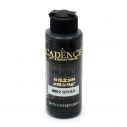 Acrylic Paint, Black, Cadence Premium, 120 ml