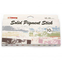 Solid Pigment sticks with watercolor effect 10 colors x 10 grams