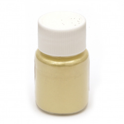 Stoc epuizat. Primeste notificare pe email cand produsul revine in stoc Colorant pentru pulbere de perină de rășină 25 ml într-un borcan - aur alb
