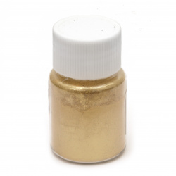 Stoc epuizat. Primeste notificare pe email cand produsul revine in stoc Colorant pentru pulbere de perină de rășină 25 ml într-un borcan - aur