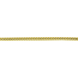 Κερί  σε σχημα λωριδα με ημισφαίρια μαργαριτάρι 15x2x200 mm χρυσο  -1 τεμαχιο