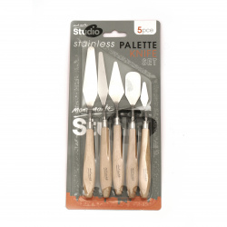 MM Studio Palette Knife Set - Stainless Steel, 5 Pieces