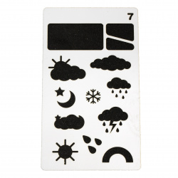 Reusable Drawing Stencil Decoration & Decoupage, universal 180x100 mm P2/7